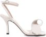 Marc Ellis Witte Leren Sandalen met 9cm Hak White Dames - Thumbnail 2