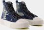 Marc Jacobs Blauwe High Top Katoenen Sneakers Blue Dames - Thumbnail 2