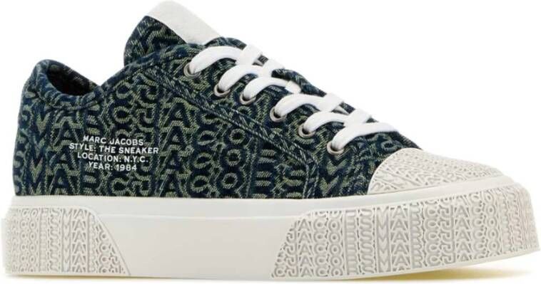 Marc Jacobs Denim Geborduurde Sneaker Schoenen Multicolor Dames