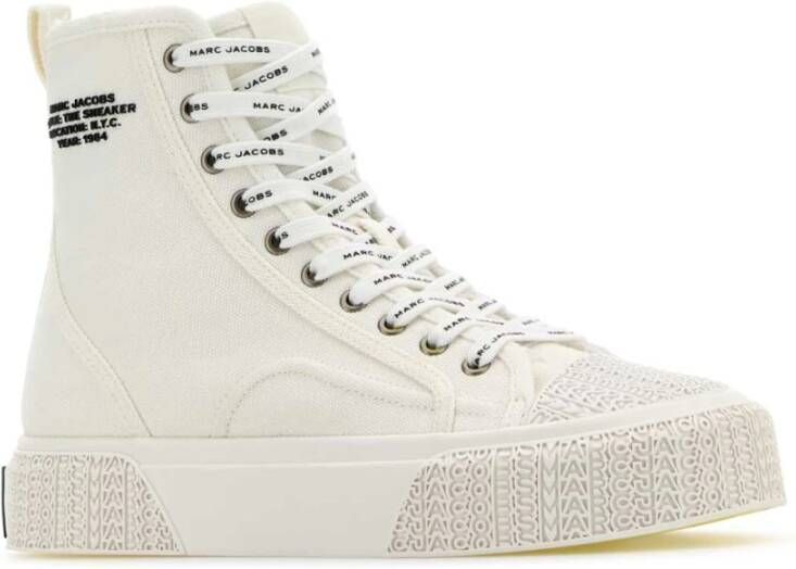 Marc Jacobs Hoge Top Canvas Sneakers White Dames