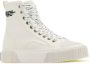 Marc Jacobs Hoge Top Canvas Sneakers White Dames - Thumbnail 2