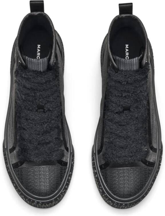 Marc Jacobs Hoge Top Satijnen Sneakers Black Dames