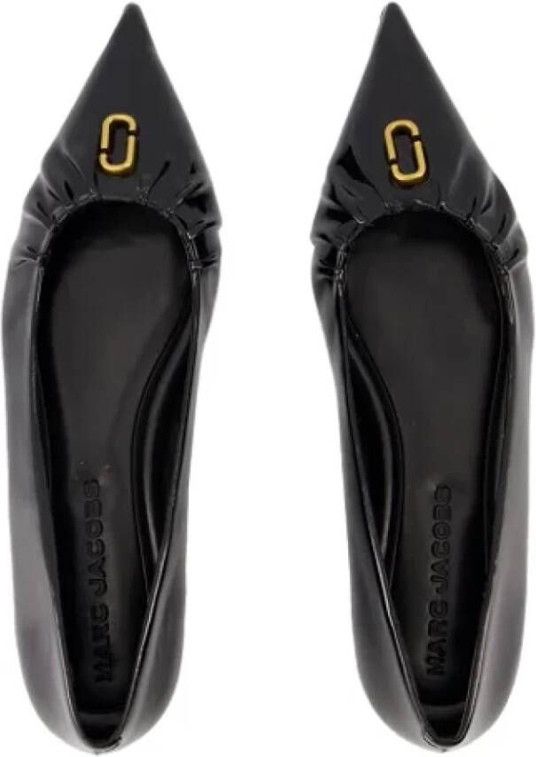 Marc Jacobs Leather flats Black Dames