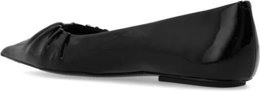 Marc Jacobs Leren ballerina's Black Dames