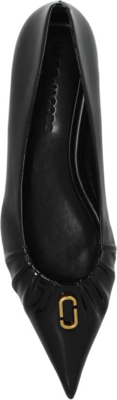 Marc Jacobs Leren ballerina's Black Dames