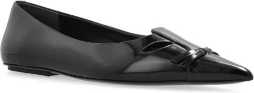 Marc Jacobs Leren ballerina's Black Dames