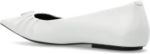 Marc Jacobs Leren ballerina's White Dames