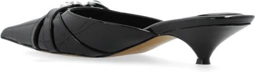 Marc Jacobs Patent hak slides The Emma Black Dames