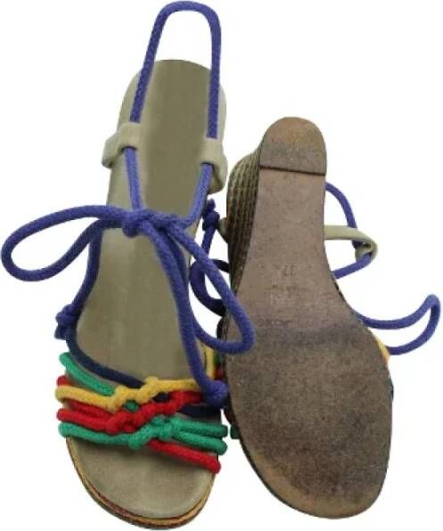 Marc Jacobs Pre-owned Cotton sandals Multicolor Dames