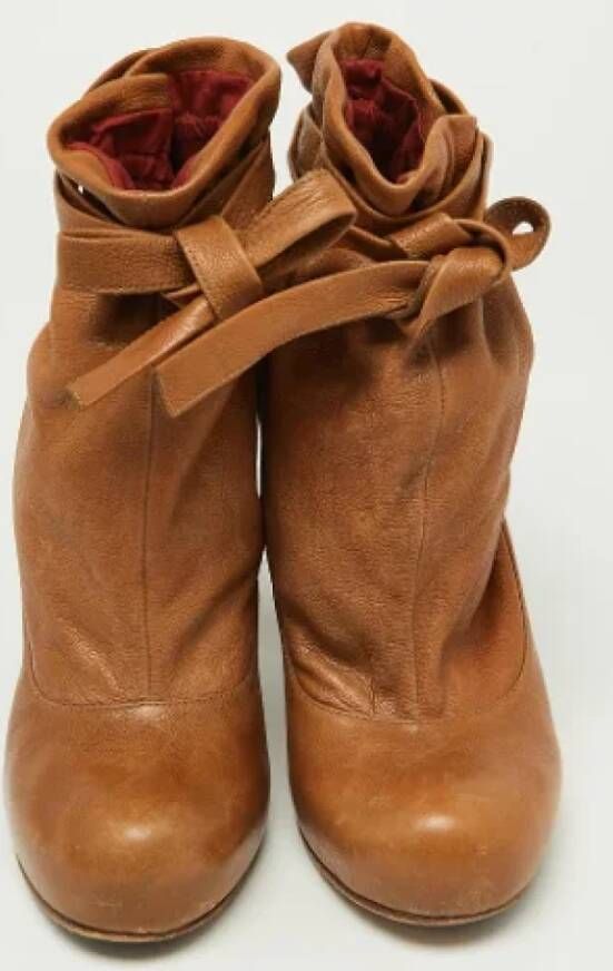 Marc Jacobs Pre-owned Leather boots Brown Dames