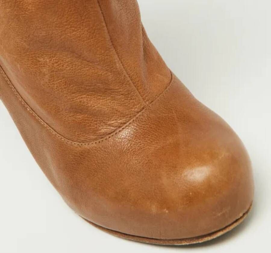 Marc Jacobs Pre-owned Leather boots Brown Dames