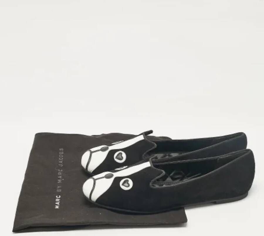 Marc Jacobs Pre-owned Leather flats Black Dames