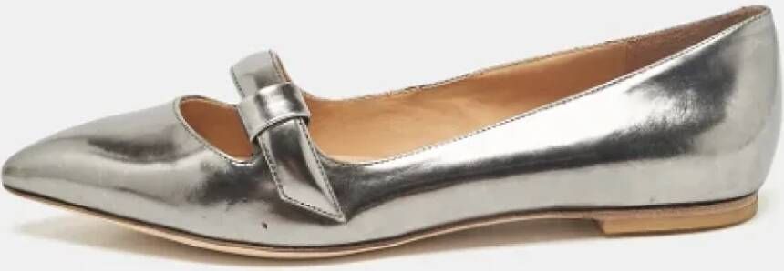 Marc Jacobs Pre-owned Leather flats Gray Dames