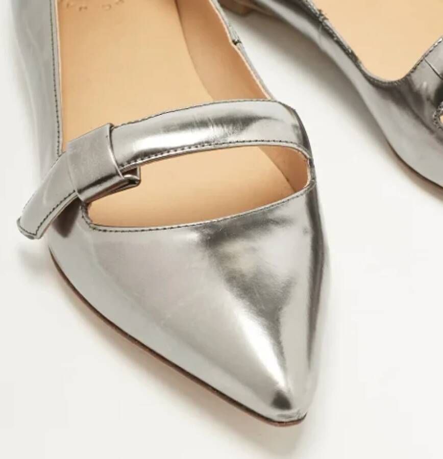 Marc Jacobs Pre-owned Leather flats Gray Dames