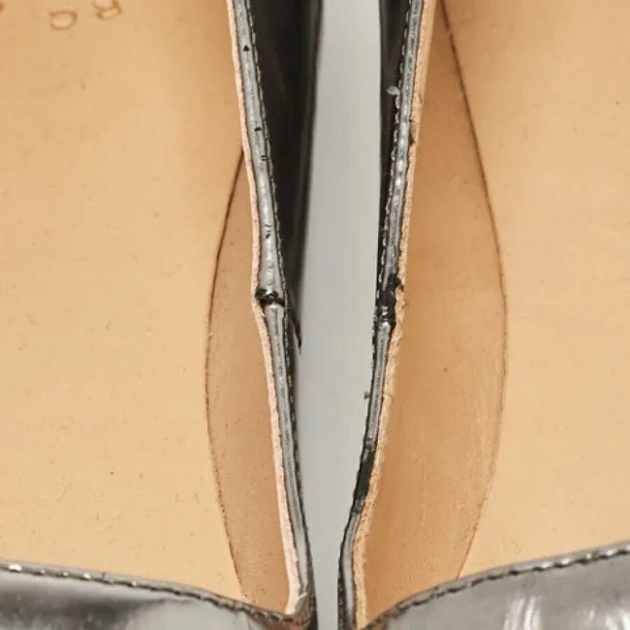 Marc Jacobs Pre-owned Leather flats Gray Dames