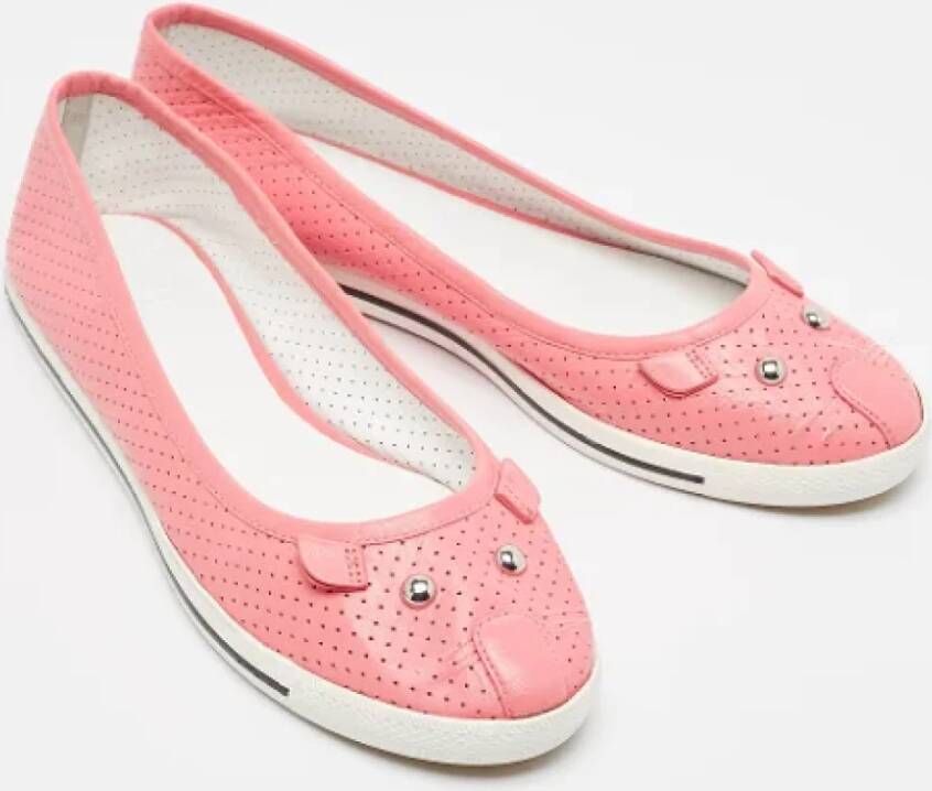 Marc Jacobs Pre-owned Leather flats Pink Dames