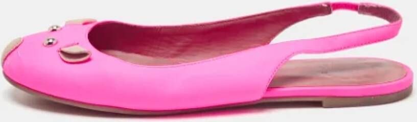 Marc Jacobs Pre-owned Leather flats Pink Dames