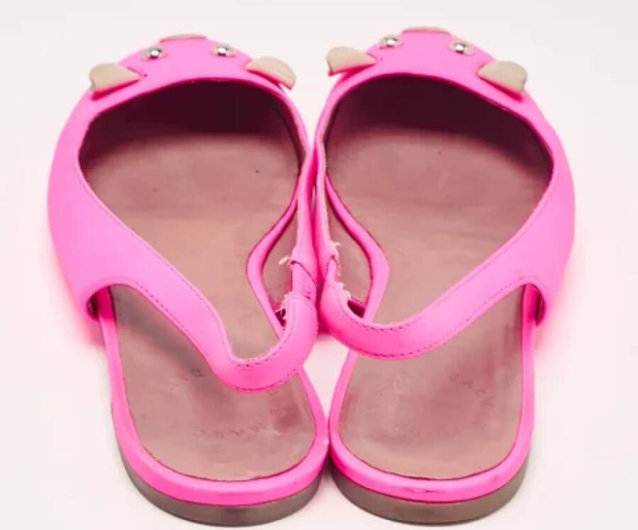 Marc Jacobs Pre-owned Leather flats Pink Dames