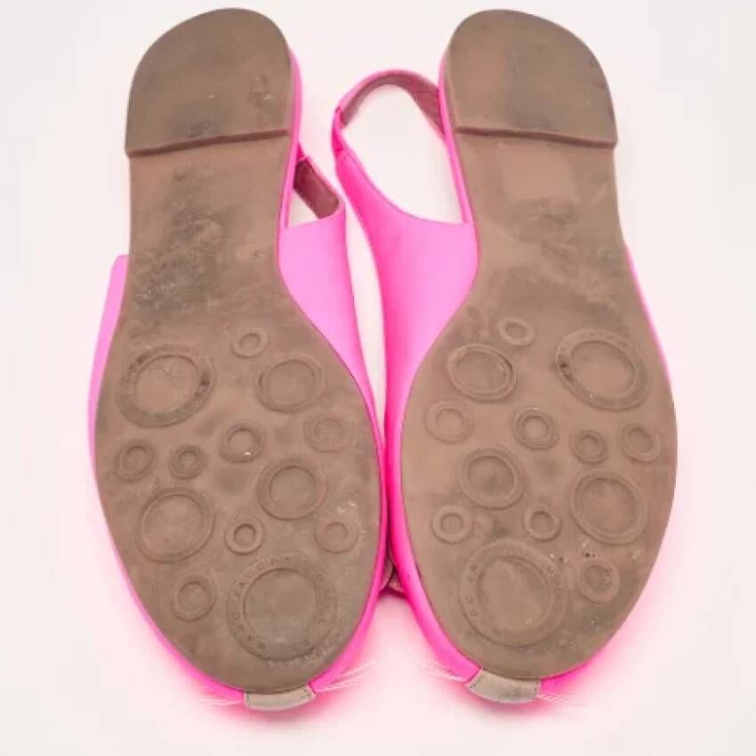 Marc Jacobs Pre-owned Leather flats Pink Dames