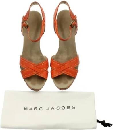 Marc Jacobs Pre-owned Leather heels Orange Dames