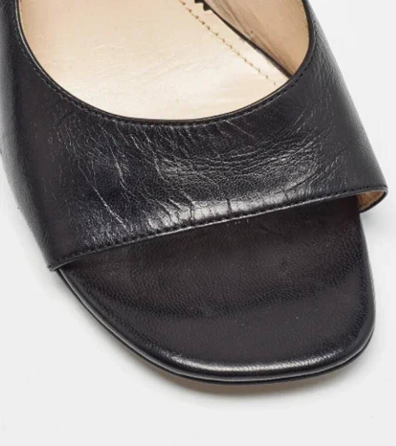 Marc Jacobs Pre-owned Leather sandals Black Dames