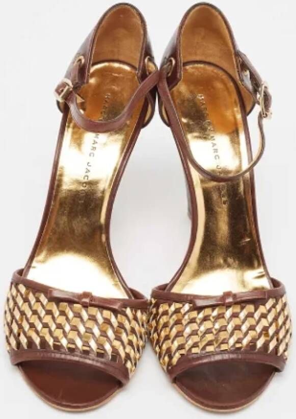 Marc Jacobs Pre-owned Leather sandals Brown Dames