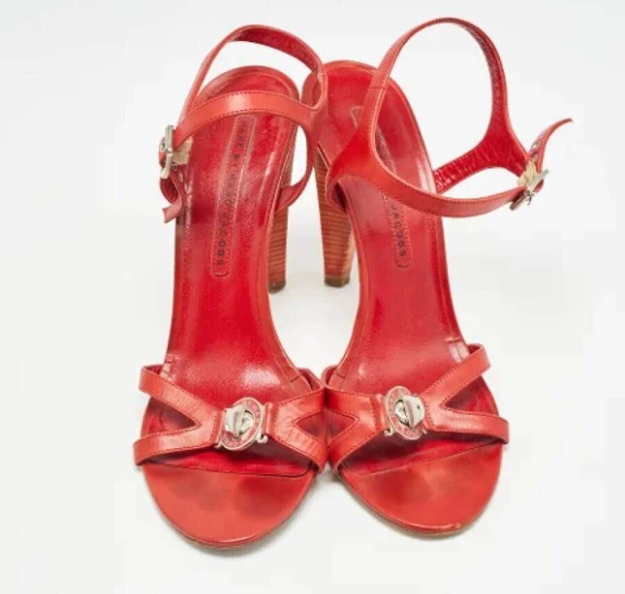 Marc Jacobs Pre-owned Leather sandals Red Dames