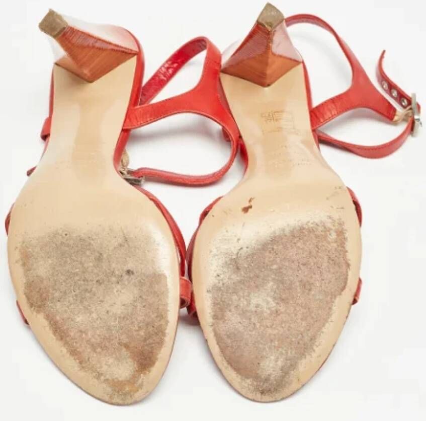 Marc Jacobs Pre-owned Leather sandals Red Dames