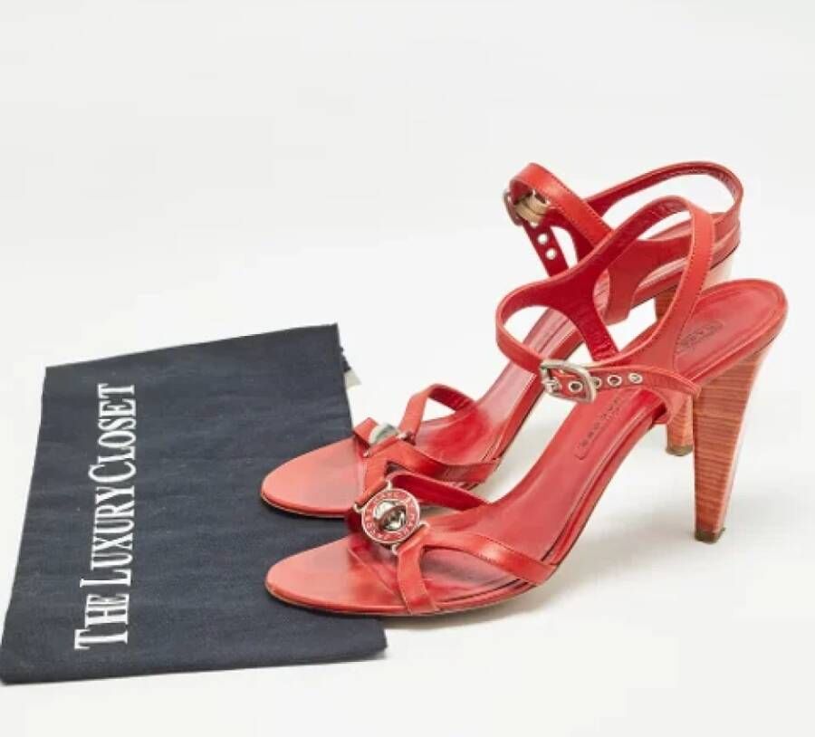 Marc Jacobs Pre-owned Leather sandals Red Dames