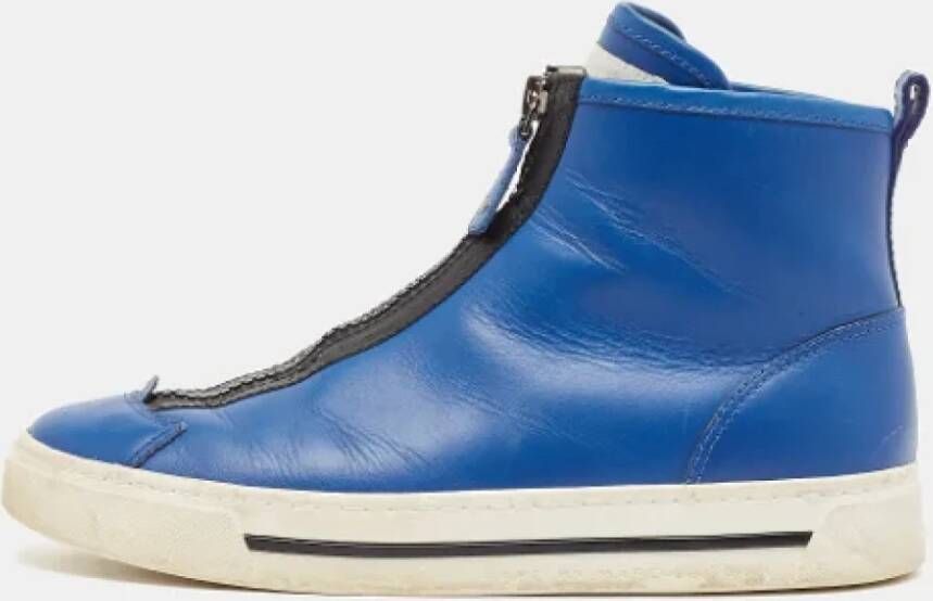 Marc Jacobs Pre-owned Leather sneakers Blue Dames