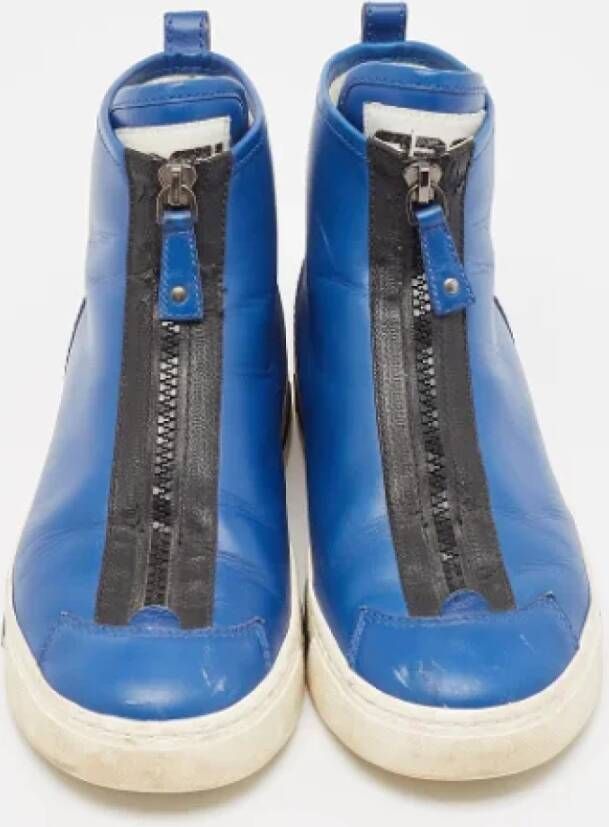 Marc Jacobs Pre-owned Leather sneakers Blue Dames