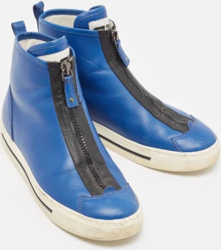 Marc Jacobs Pre-owned Leather sneakers Blue Dames