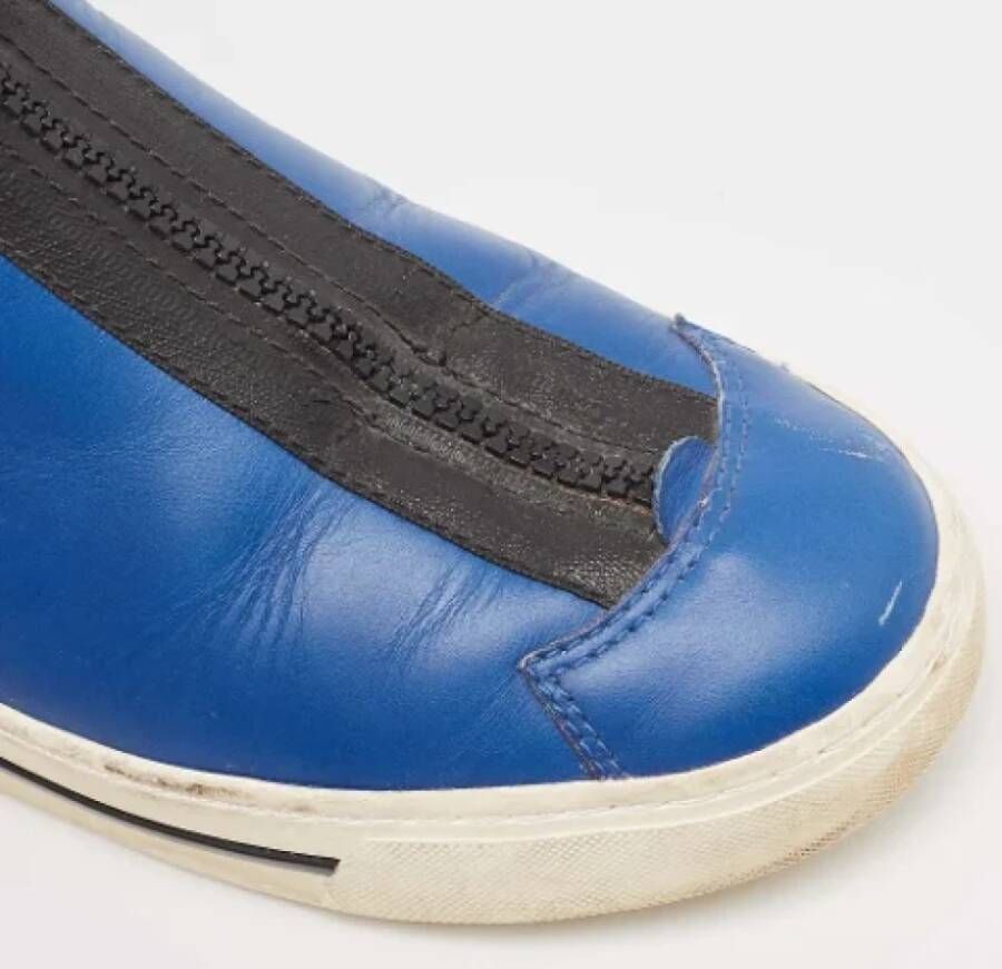 Marc Jacobs Pre-owned Leather sneakers Blue Dames