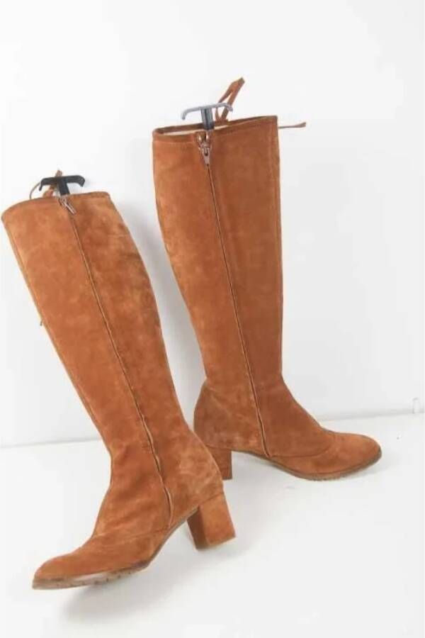 Marc Jacobs Pre-owned Suede boots Brown Dames