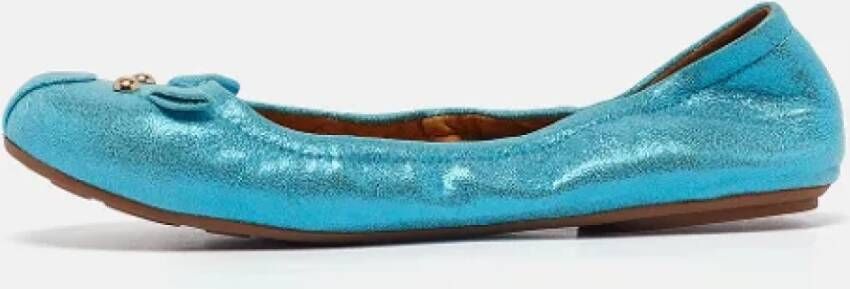 Marc Jacobs Pre-owned Suede flats Blue Dames