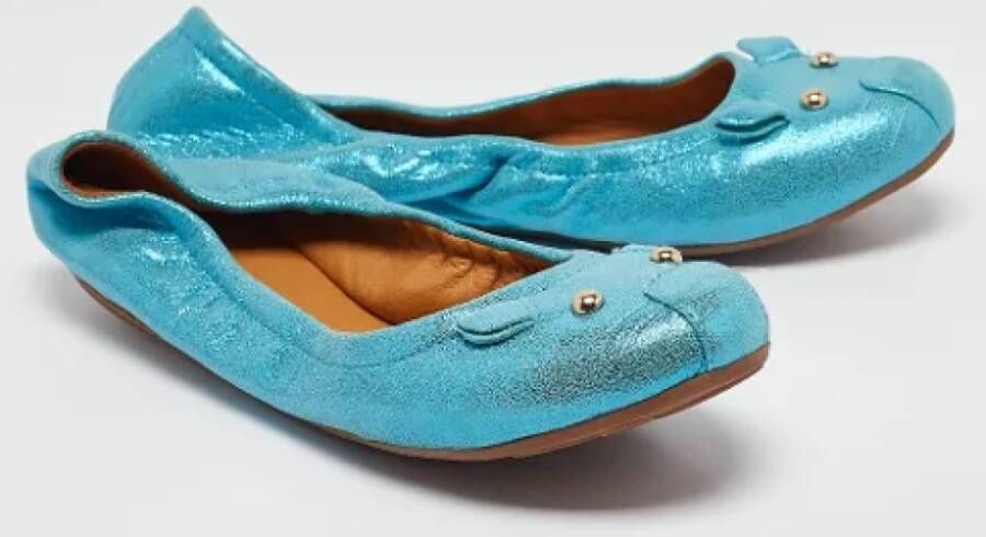 Marc Jacobs Pre-owned Suede flats Blue Dames