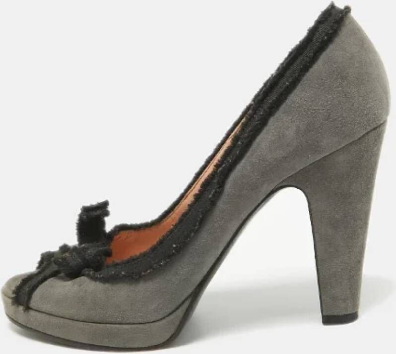 Marc Jacobs Pre-owned Suede heels Gray Dames