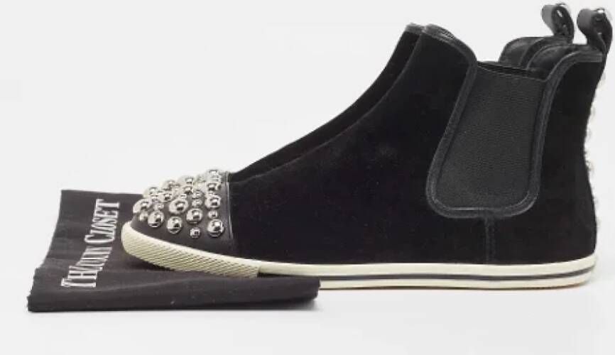 Marc Jacobs Pre-owned Suede sneakers Black Dames