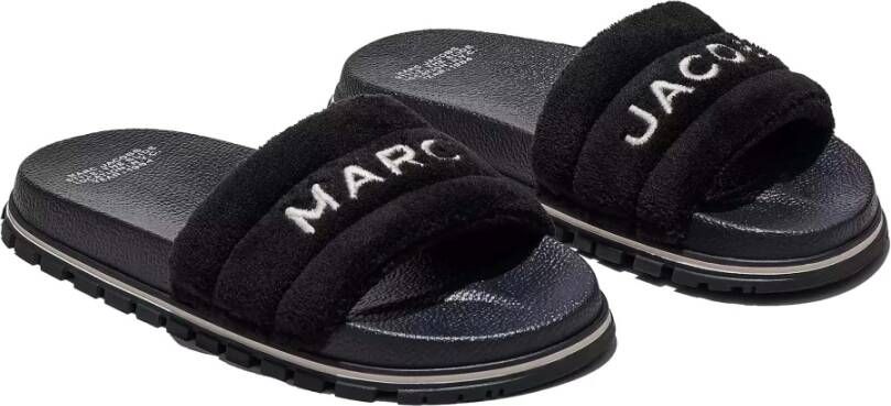 Marc Jacobs Stijlvolle zwarte sliders voor vrouwen Zwart Dames