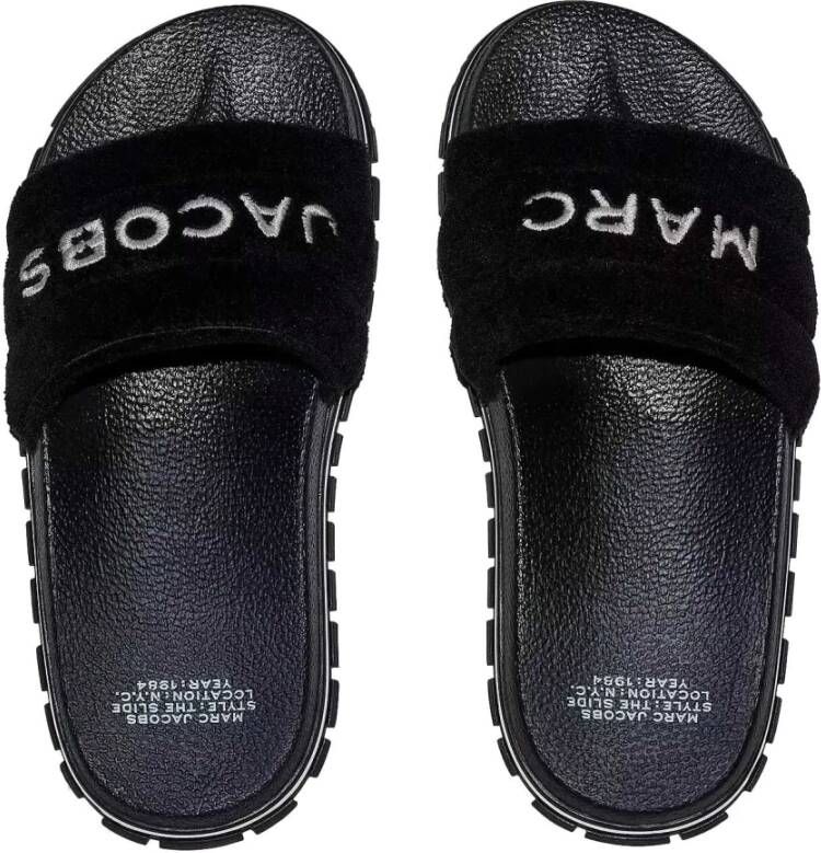 Marc Jacobs Stijlvolle zwarte sliders voor vrouwen Zwart Dames