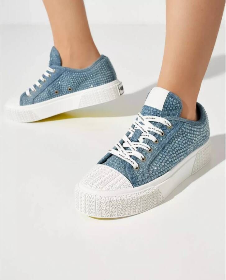 Marc Jacobs Sneakers met kristallen Blue Dames