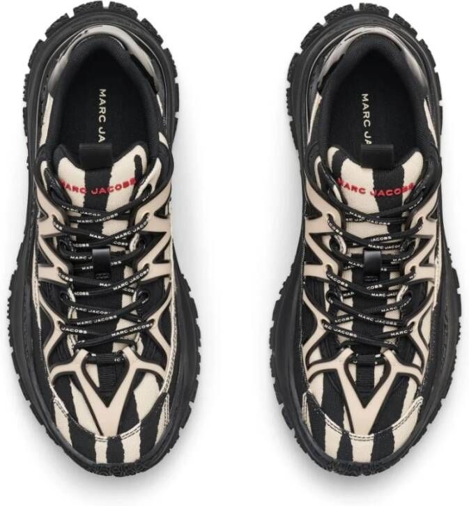 Marc Jacobs Zebra Canvas Lazy Hiker Sneakers Black Dames