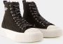 Marc Jacobs Zwarte hoge sneakers van katoenrubber Black Dames - Thumbnail 2