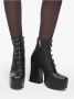 Marc Jacobs Zwarte Leren Blokhak Schoenen Black Dames - Thumbnail 3