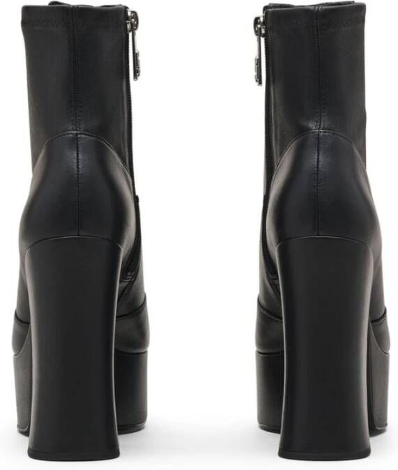 Marc Jacobs Zwarte Leren Blokhak Schoenen Black Dames