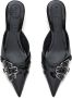 Marc Jacobs Zwarte Leren Kitten Hak Schoenen Black Dames - Thumbnail 4