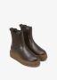 Marc O'Polo Chelsea boots van stijlvol rundleer met geribbelde plateauzool - Thumbnail 5