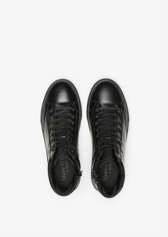 Marc O'Polo Hoge top sneaker Black Heren