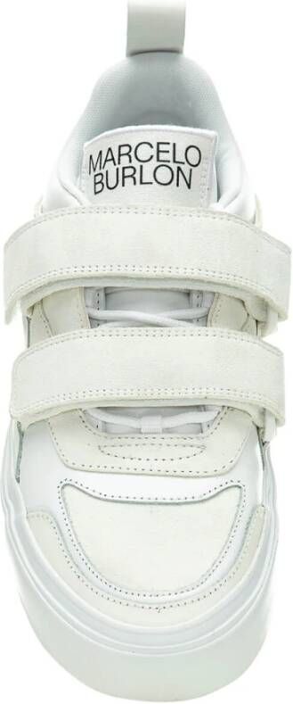 Marcelo Burlon Leren Sneakers White Heren