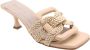 March 23 Hakken Beige Leer Louelle sandeletten beige - Thumbnail 9